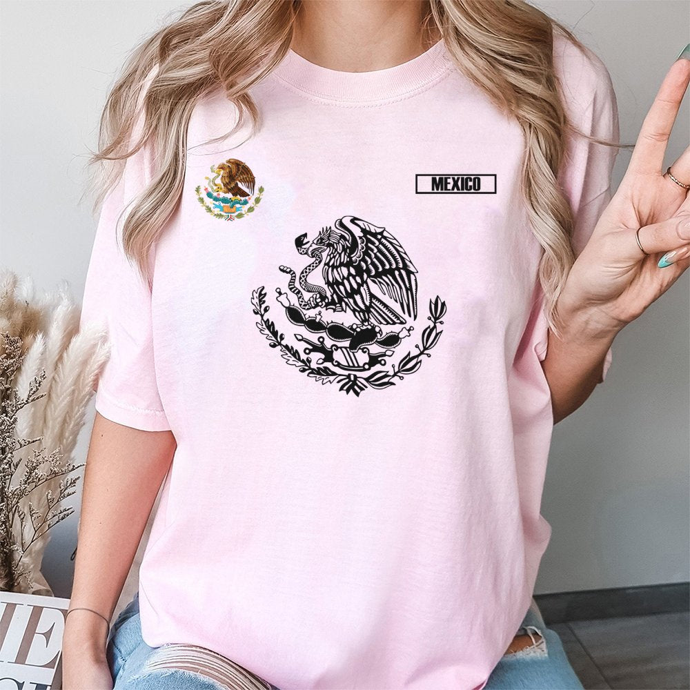 Mexico Eagle T-Shirt | Aztec Heritage Graphic | Premium 100% Cotton | Cultural Pride Gift for Men and Women